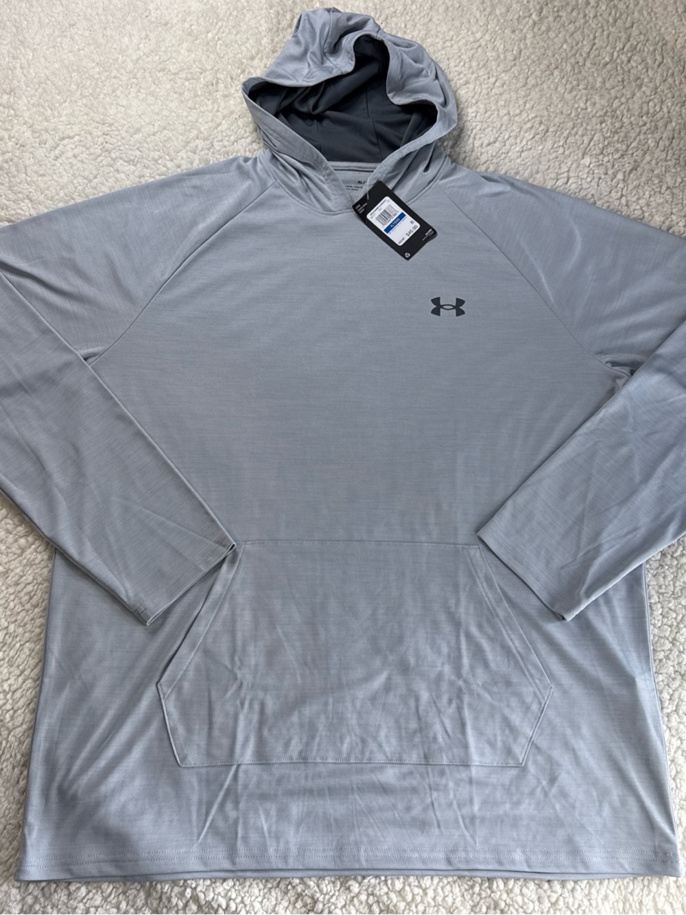 Under Armour Light Gray light weight Performance Hoodie